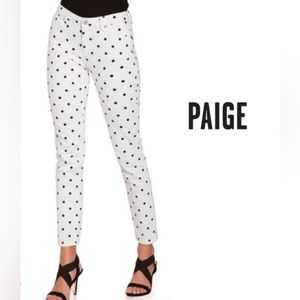 Paige Polka dot skinny jeans
